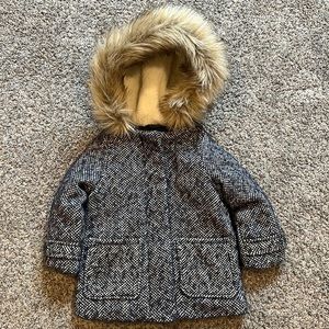 Girls 2T Gap Tweed Lined Jacket